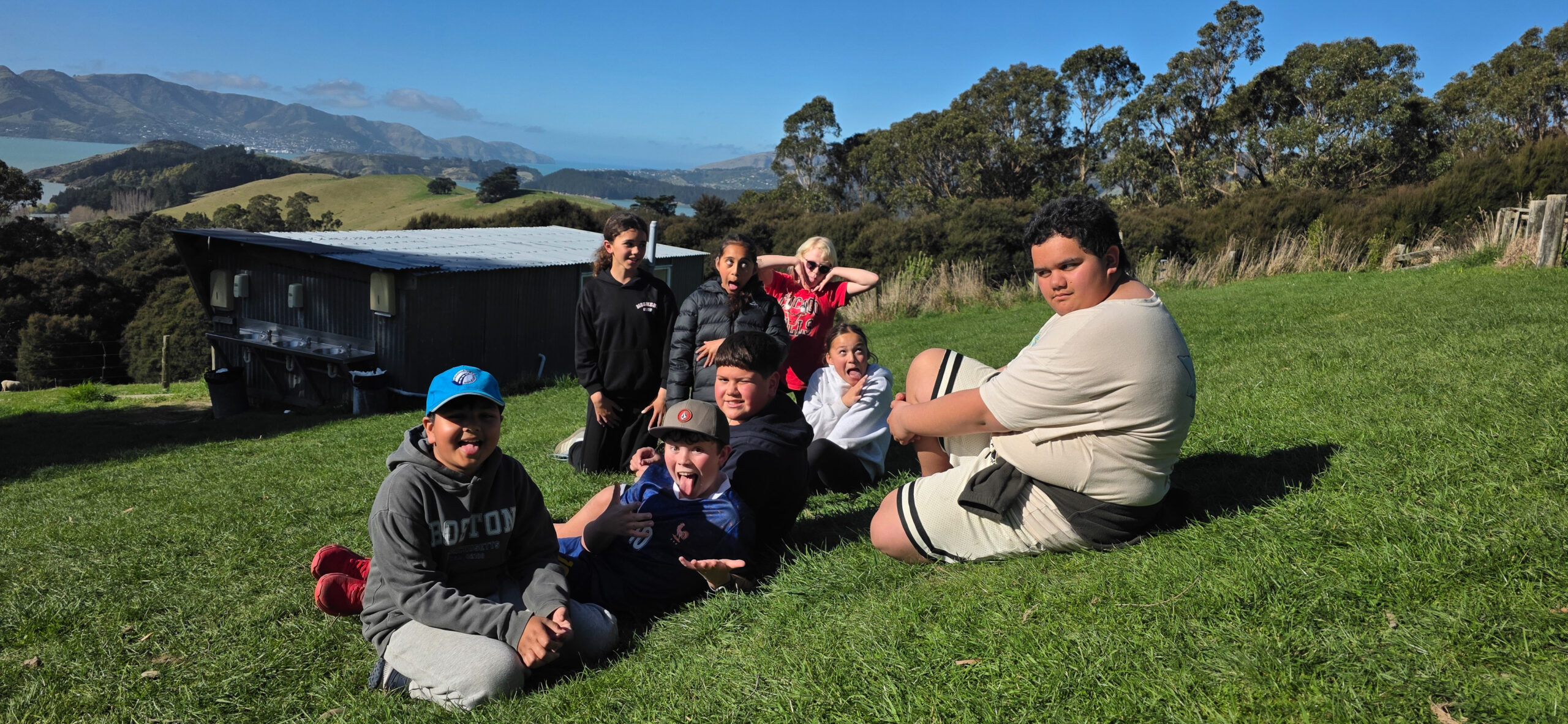 Having a rest at Don's Shed during a day of activities